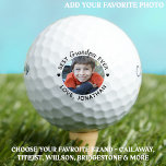 Best GRANDPA Ever - Golfer - Picture Personalized  Golf Balls<br><div class="desc">Best Grandpa Ever ... Two of your favorite things , golf and your grand kids ! Now you can take them with you as you play 18 holes . Customize these golf balls with your grandchild's favorite photo and name . Whether it's a grandfather birthday, fathers day or Christmas, these...</div>