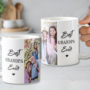 Best Grandpa Ever Grandfather 2 Photo Coffee Mug