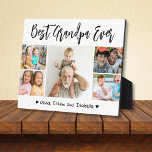 Best Grandpa Ever Grandkids 5 Photo Collage White Plaque<br><div class="desc">Create your own photo gift for grandpa with multiple pictures of grandkids. Give personalized grandpa gifts with grandchildren names to make it a treasured keepsake. The customized grandpa gifts are perfect for grandpa birthday, father's day, grandparents day and Christmas.</div>