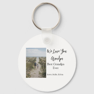 best grandpa ever grandparents photo gifts classic keychain