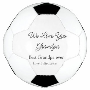 best grandpa ever grandparents photo gifts classic soccer ball