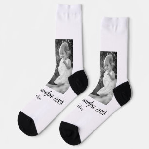 best grandpa ever grandparents photo gifts classic socks