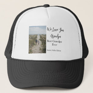 best grandpa ever grandparents photo gifts classic trucker hat