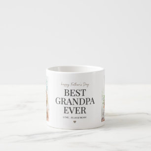 Best Grandpa Ever Happy Father Day 2 Photo Espresso Cup