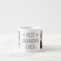 Best Grandpa Ever Modern Black Minimalist Photo