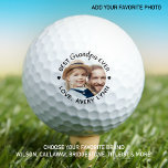 Best Grandpa Ever Modern Personalized Photo  Golf Balls<br><div class="desc">Best Grandpa Ever ... Two of your favourite things , golf and your grand kids ! Now you can take them with you as you play 18 holes . Customize these golf balls with your grandchild's favourite photo and name . Whether it's a grandfather birthday, fathers day or Christmas, these...</div>