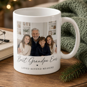 Best Grandpa Ever Personalized Grandkids Family Coffee Mug