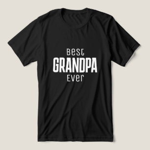Best Grandpa Ever Personalized script Tri-Blend Shirt