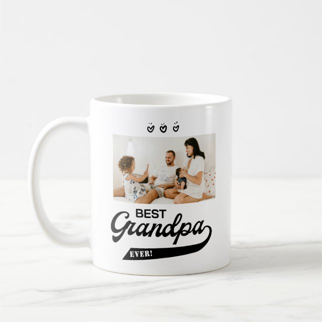 Best Grandpa Ever Photo  Coffee Mug (Left)