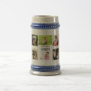 Best Grandpa Ever Photo Collage Grandchildren Mug