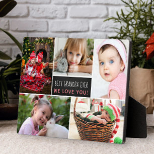 Best Grandpa Ever Photo Collage Plaque