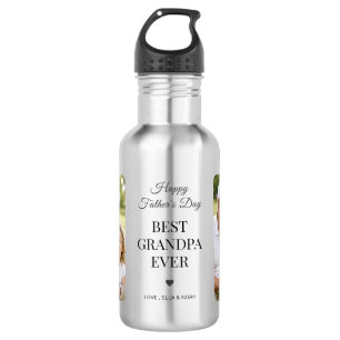 Best Grandpa Ever Photo Happy Fathers Day 532 Ml Water Bottle