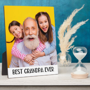 Best Grandpa Ever Photo Simple Grandad Plaque
