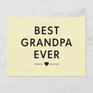 Best grandpa ever postcard