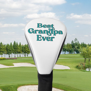 Best Grandpa Ever Retro Quote Fathers Day Golf Head Cover