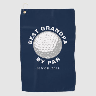 Best Grandpa Fathers Day Custom Golf Towel