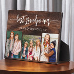 Best Grandpa Grandchildren Wood Photo Collage Plaque<br><div class="desc">Capture the love between Poppy and his grandchildren with our Grandfather Grandpa Grandchildren Photo Collage Plaque. This personalized plaque features a heartwarming photo collage, beautifully displaying cherished moments shared between Poppy and his beloved grandchildren. Surrounding the photos is the endearing title "Poppy, " adding a special touch to the design....</div>