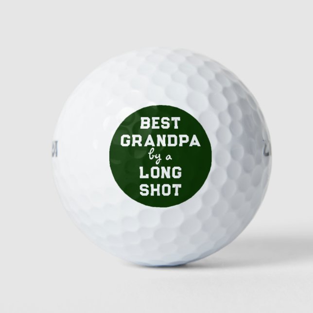 Best Grandpa Humour Golf Balls (Front)