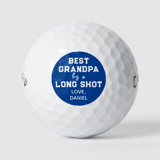 Best Grandpa Humour Golf Balls (Front)