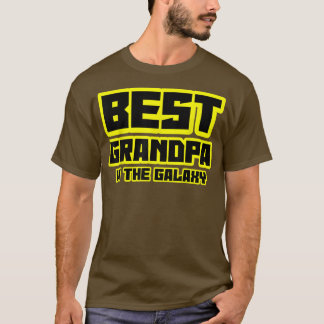 BEST GRANDPA IN THE GALAXY Dad Daddy Papa Sci Fi F T-Shirt