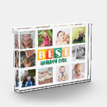 BEST GRANDPA Photo Collage Personalized Modern Block<br><div class="desc">BEST GRANDPA Photo Collage Personalized Modern</div>