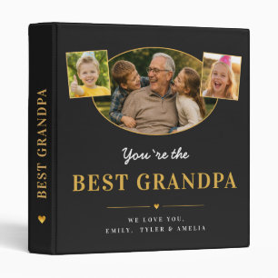 Best Grandpa Photo Father’s Day Memory Album Binder