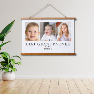 Best Grandpa Photo Personalized Tapestry