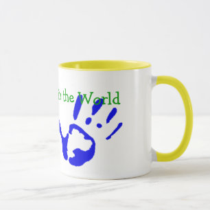 Best Grandpa with Handprints Mug