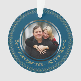 BEST GRANDPARENTS PHOTO personnalisée Turquoise |