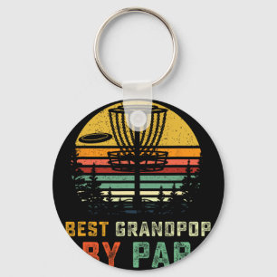 Best Grandpop Disc Golf Gift Grandpa Frisbees Disc Keychain
