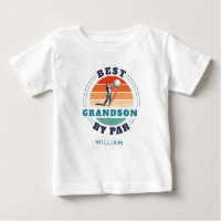 Best Grandson By Par Retro Birthday Personalized
