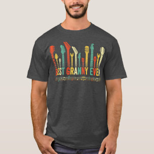 Best Granny Ever Guitar Lover Funny Guitarist Moth T-Shirt