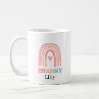 Best Granny Rainbow Mug Personalized, Gift For her