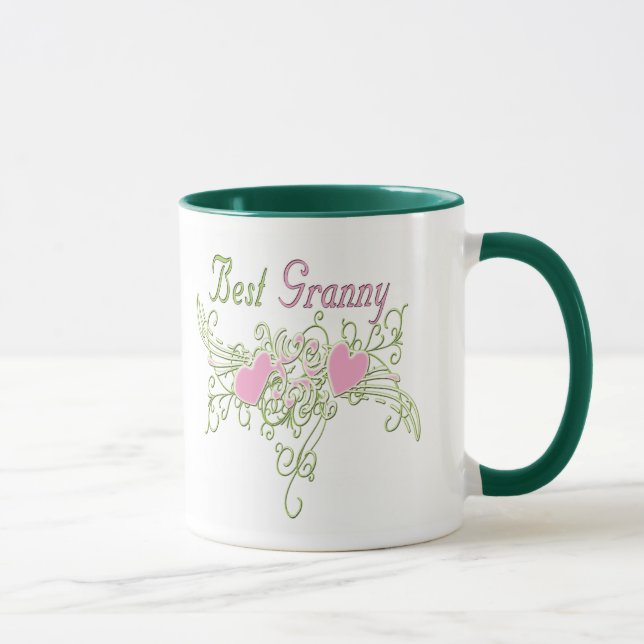 Best Granny Swirling Hearts Mug (Right)
