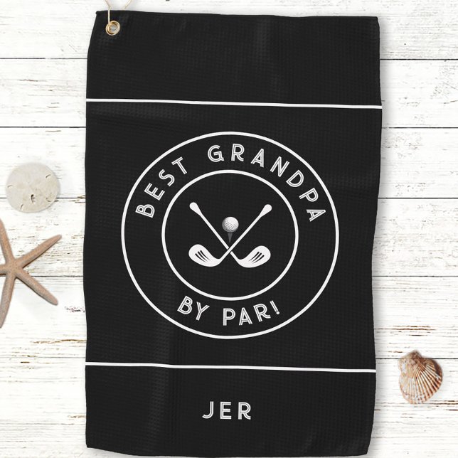 Best Granpa By Par | Funny Golfer Humour Golf  Towel (Best Granpa By Par | Funny Golfer Humor Golf Golf Towel)