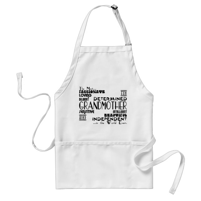 Best & Greastest Grandmothers & Grandmas Qualities Standard Apron (Front)