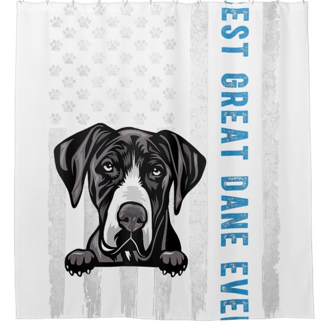 Best Great Dane Ever American Flag Fun Gift Dog (Front)