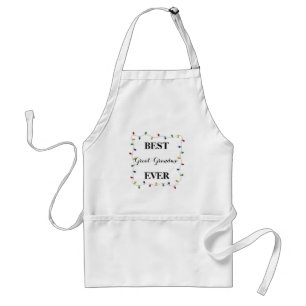 Best Great-Grandma Ever Christmas Lights Apron