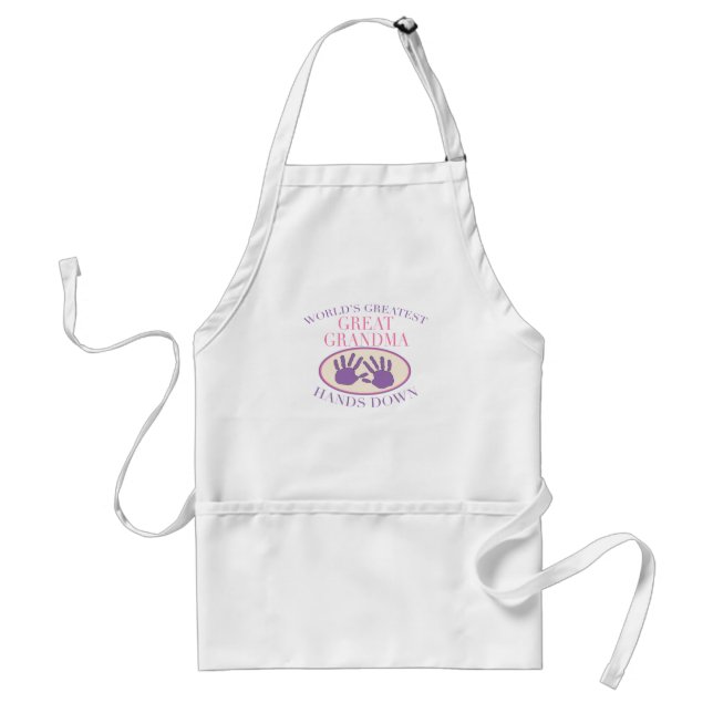 Best Great Grandma Hands Down T-shirt Standard Apron (Front)