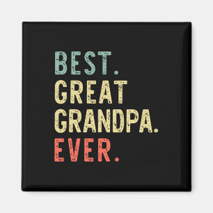 Best Great Grandpa Ever Funny Retro Vintage Magnet