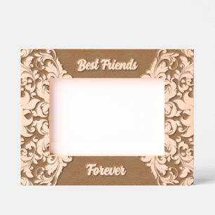 Best Grends Forever White Floral Swirls Etched Frames