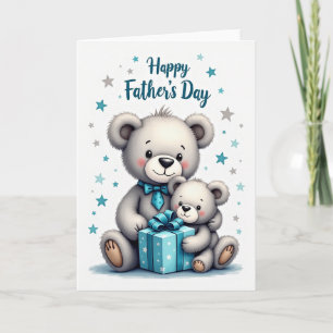 Best Grey Bear Dad Card