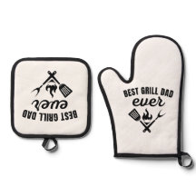 "Best Grill Dad Ever Oven Mitt and Pot Holders