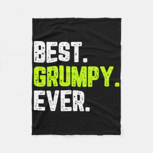 Best Grumpy Ever Family Funny Fleece Blanket