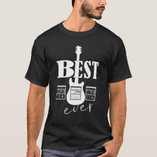 Best Guitar Dad Ever Chords Best Dad Guitar  Guita T-Shirt