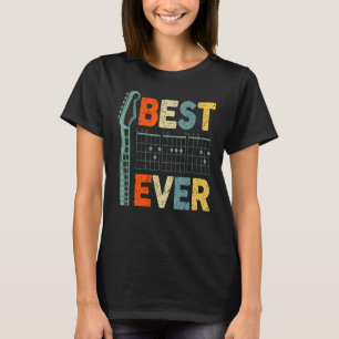 Best Guitar Dad Ever Chords Best Dad Guitar  Guita T-Shirt