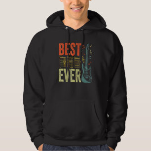 Best Guitar Dad Ever Chords Best Dad Guitar Guitar Hoodie