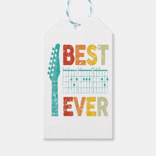Best guitar dad ever chords best dad guitar shirt  gift tags