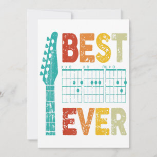 Best guitar dad ever chords best dad guitar shirt invitation