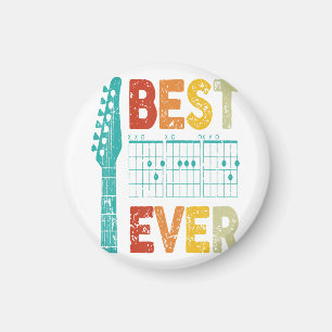 Best guitar dad ever chords best dad guitar shirt magnet